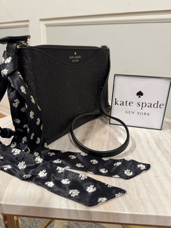 kate spade Handbags - Kate Spade Bag Shimmy Glitter Black Sparkle Crossbody